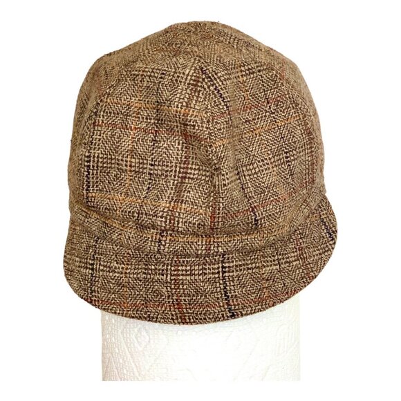 Vintage Unisex Adult Tweed Newsboy Cap 22 Inches Circumference - Picture 2 of 5
